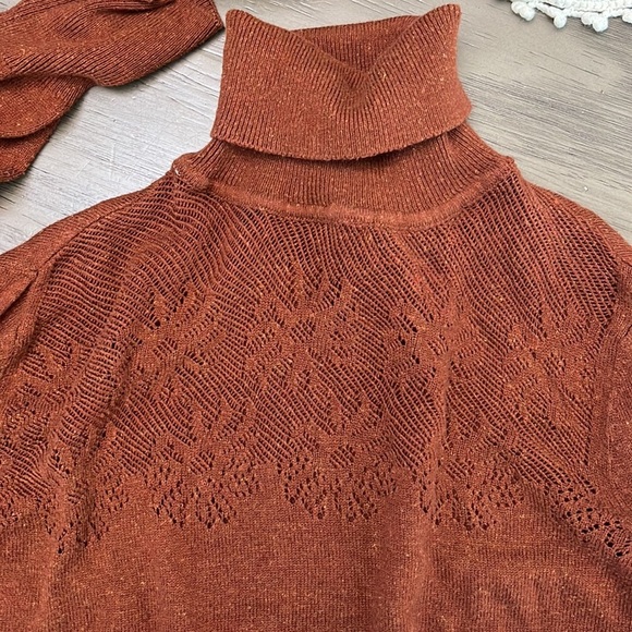 MNG MANGO COLLECTION BROWN TURTLE NECK SMALL - Picture 12 of 16